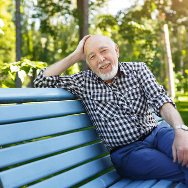 Man on bench